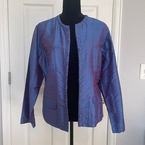 Chico’s Silk Open Blazer
